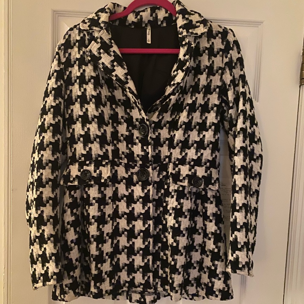Vintage Tweed Houndstooth Jacket